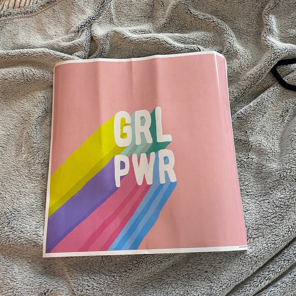 NWOT pink poster